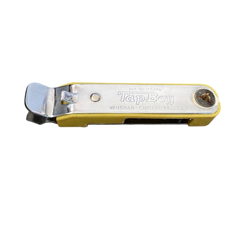 Vintage Tap-Boy Can Opener Corckscrew Yellow